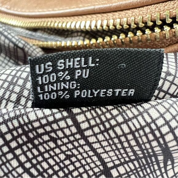 Antik Kraft Roxanne Satchel Camel Tan Braided Handle Faux Leather Women's Bag - Picture 13 of 13